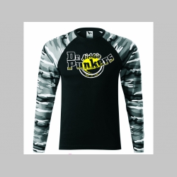 Dr. Punkers pánske tričko (nie mikina!!) s dlhými rukávmi vo farbe " metro " čiernobiely maskáč gramáž 160 g/m2 materiál 100%bavlna